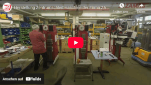 ZAMAG Zentrumschleifmachine Zusammenbau