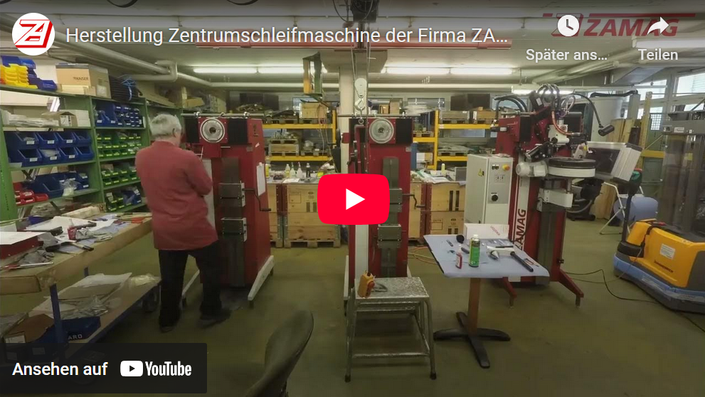 ZAMAG Zentrumschleifmachine Zusammenbau